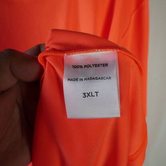 Clothe Co. Men's Size 3XLT T-Shirt Orange Neon BIG & TALL New - Picture 6 of 13